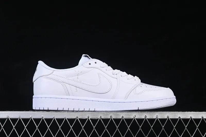 All categories Air Jordan Jordan series basketball shoes Air Jordan 1 Low Travis Scott x Fragment Design x Air Jordan 1 Low OG SP AJ1 Joe 1 relatives and friends limited pure white low-top cultural casual sneakers TD1228-111